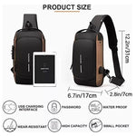 Oferta Imperdible 2x1!!💥✨ por hoy!!💎👑Bolso Antirrobo con clave de seguridad de 3 dígitos, impermeable💥✨Con Power Bank integrado con carga USB💥✨Envío Gratis 🚛Pagas en Casa!🏠