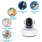 Cámara de Seguridad inalámbrica con Wifi 360°, HD 720p.Oferta 2x1!✨- Con sensor, audio y visión nocturno- , cuida de tu familia❤️, tu hogar🏠 y tu negocio, Envío Gratis!🚚, Pagas en tu casa🏠